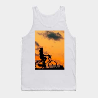 biking in the sunset Tank Top